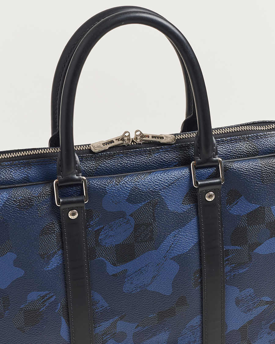 Herren | Louis Vuitton Pre-Owned Porte-Documents Voyage Briefcase Navy Blue | Louis Vuitton Pre-Owned | Porte-Documents Voyage Briefcase Navy Blue