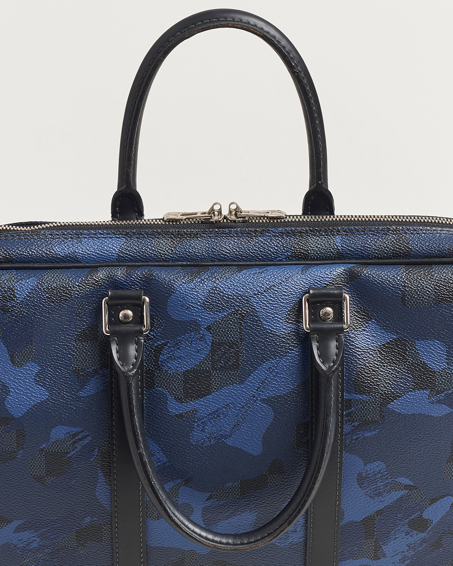 Herren | Louis Vuitton Pre-Owned Porte-Documents Voyage Briefcase Navy Blue | Louis Vuitton Pre-Owned | Porte-Documents Voyage Briefcase Navy Blue