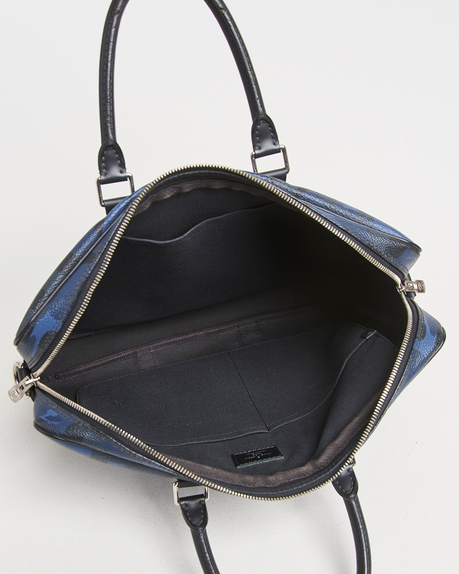 Herren | Louis Vuitton Pre-Owned Porte-Documents Voyage Briefcase Navy Blue | Louis Vuitton Pre-Owned | Porte-Documents Voyage Briefcase Navy Blue