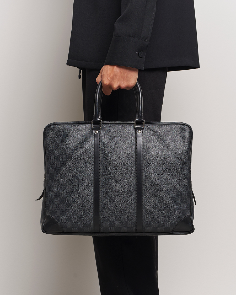 Herren | Louis Vuitton Pre-Owned Porte-Documents Voyage Briefcase Damier Graphite | Louis Vuitton Pre-Owned | Porte-Documents Voyage Briefcase Damier Graphite