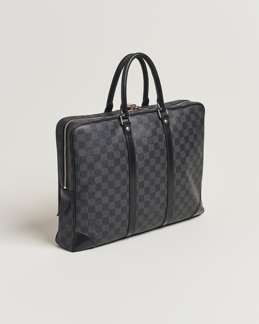 Herren | Louis Vuitton Pre-Owned Porte-Documents Voyage Briefcase Damier Graphite | Louis Vuitton Pre-Owned | Porte-Documents Voyage Briefcase Damier Graphite