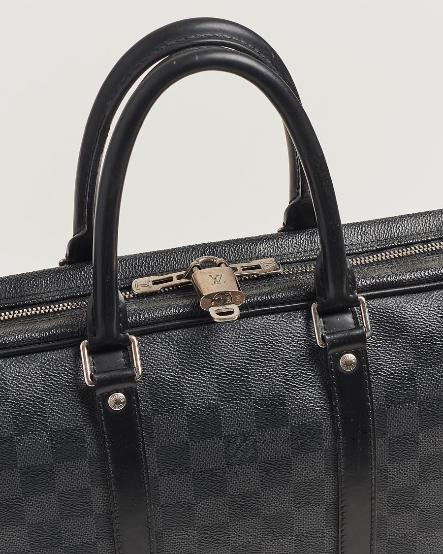 Herren | Louis Vuitton Pre-Owned Porte-Documents Voyage Briefcase Damier Graphite | Louis Vuitton Pre-Owned | Porte-Documents Voyage Briefcase Damier Graphite