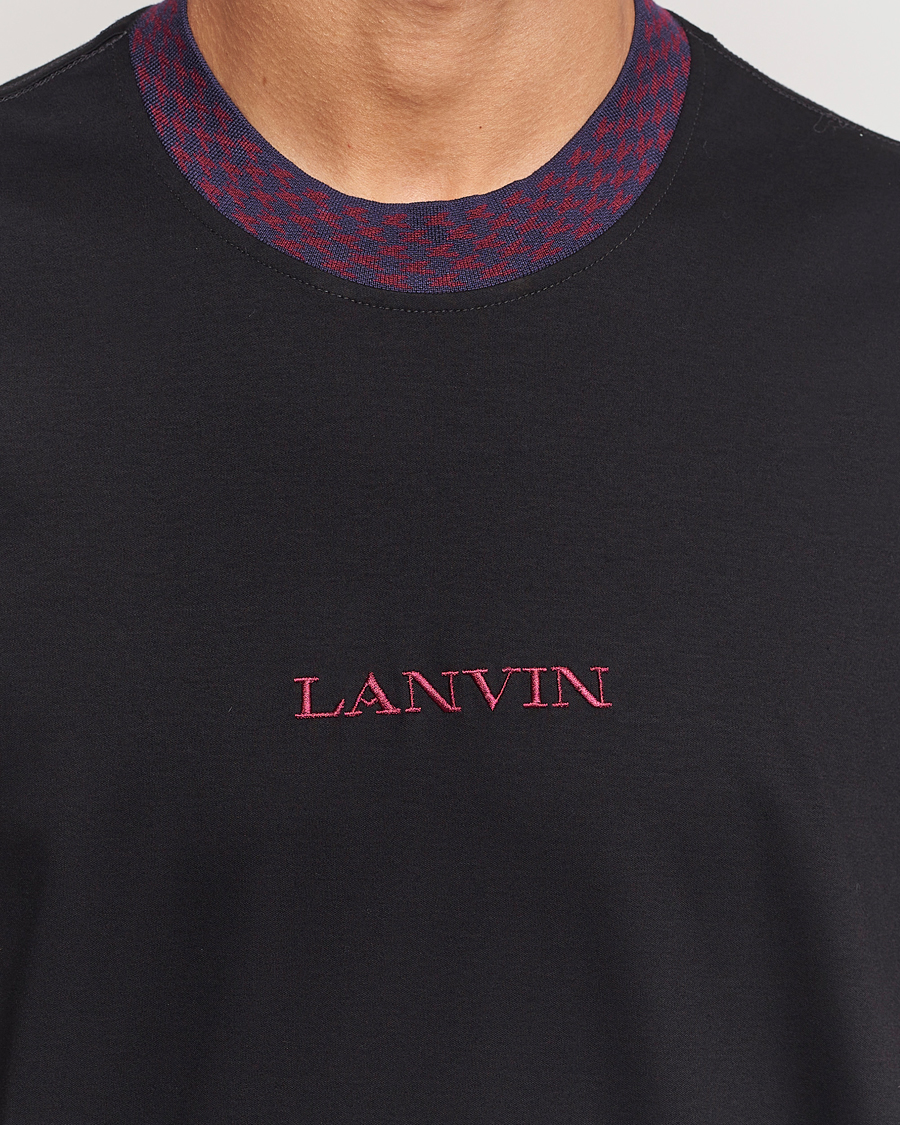 Herren | T-Shirts | Lanvin | Curb Detail Logo T-Shirt Black