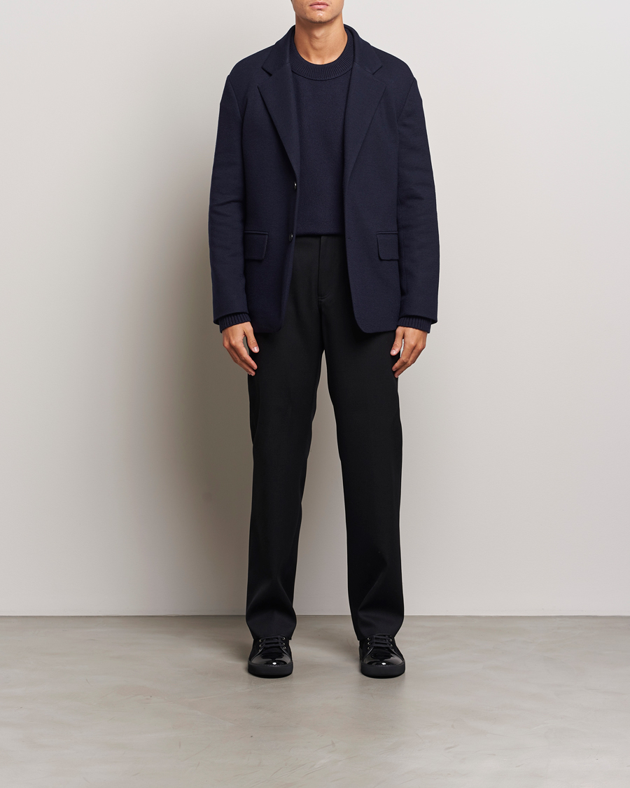 Herren | Hosen | Lanvin | Casual Straight Wool Trousers Black