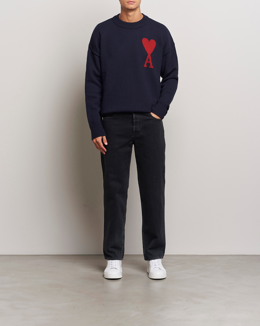 Herren | Jeans | Lanvin | Leather Pocket Denim Pants Black