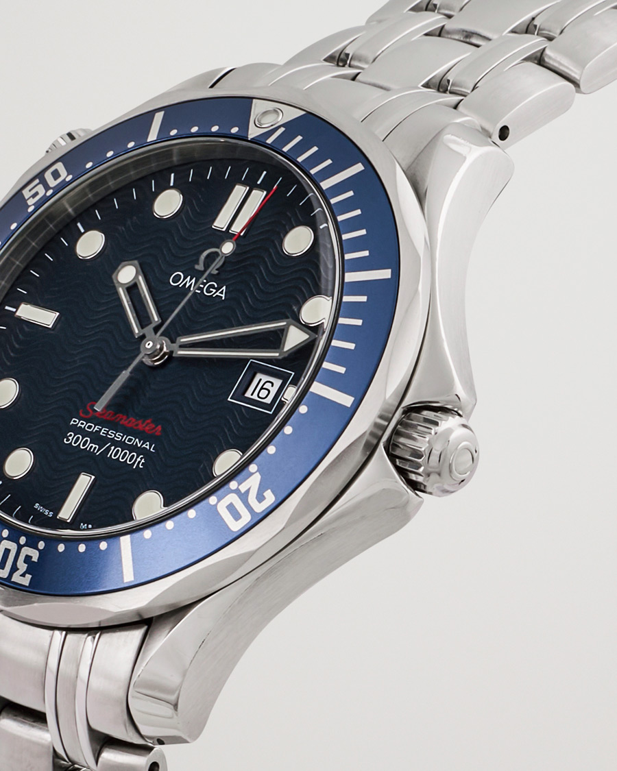 Herren | Omega Pre-Owned Seamaster Diver 300M Red 2221.80.00 Silver | Omega Pre-Owned | Seamaster Diver 300M Red 2221.80.00 Silver