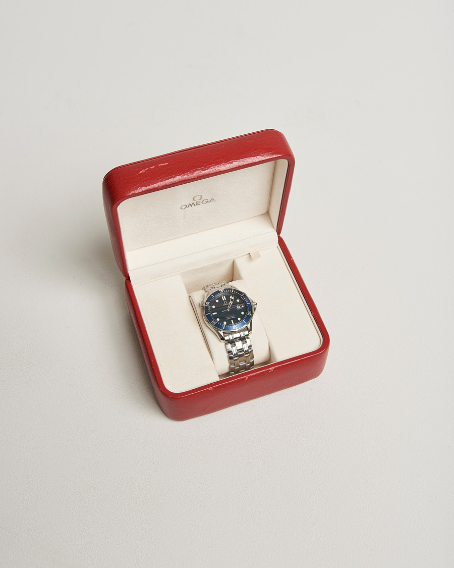 Herren | Omega Pre-Owned Seamaster Diver 300M Red 2221.80.00 Silver | Omega Pre-Owned | Seamaster Diver 300M Red 2221.80.00 Silver