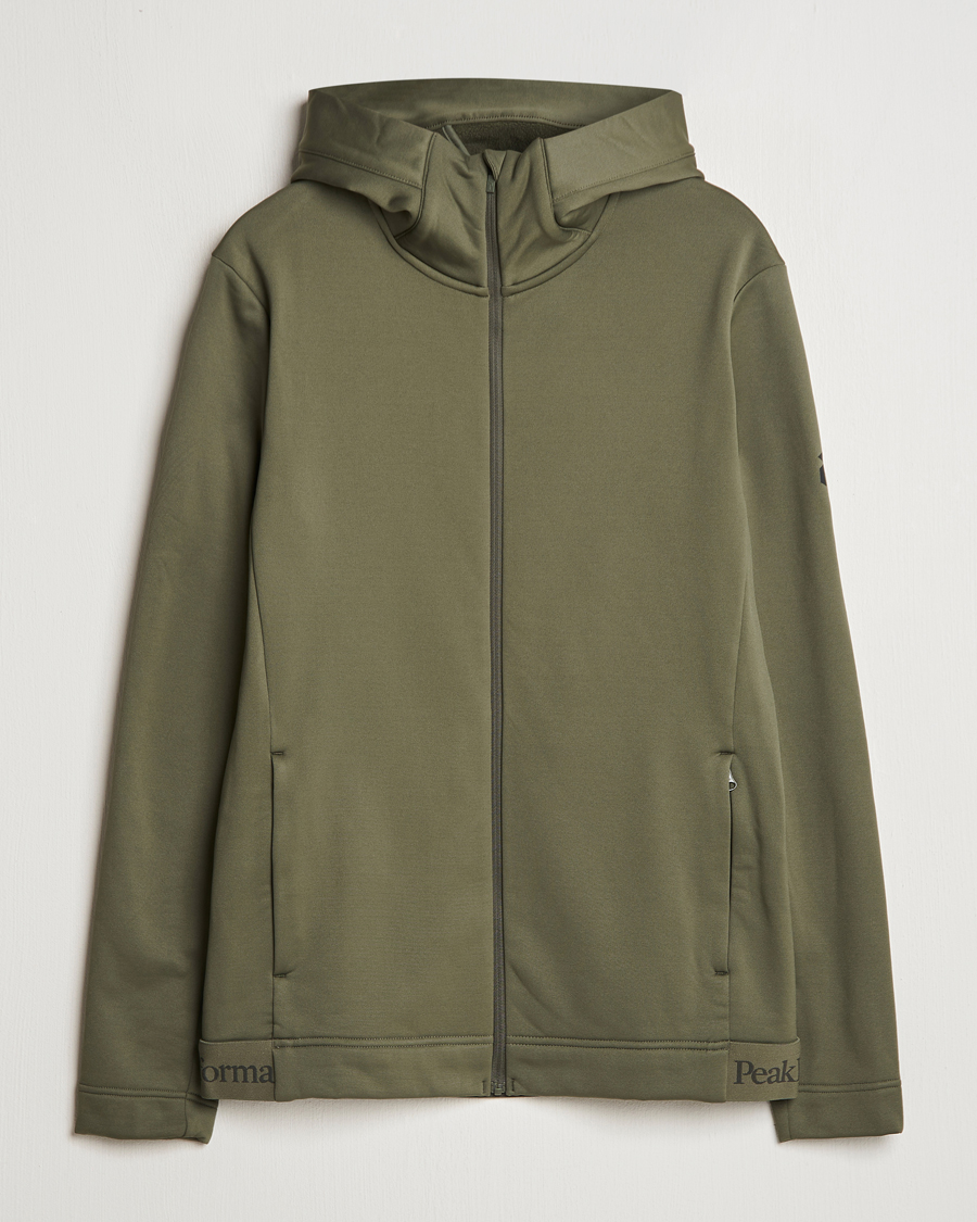 Herren | Pullover | Peak Performance | Rider Tech Zip Hood Pine Needle