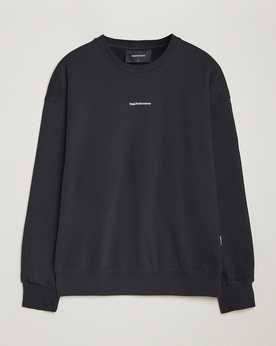 Herren | Pullover | Peak Performance | Original Terry Crew Sweatshirt Black