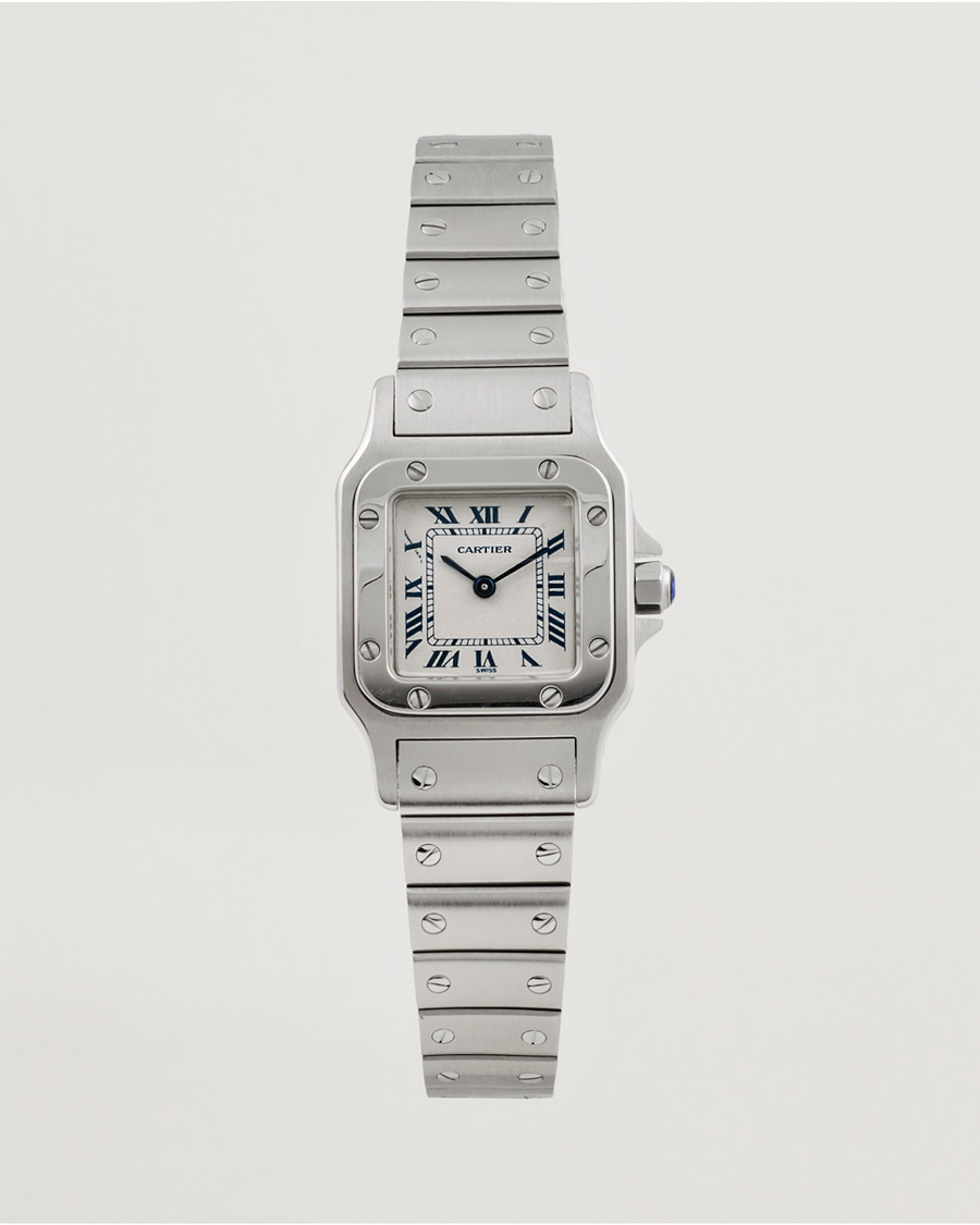 Herren | Cartier Pre-Owned Santos Galbée 1565 Silver | Cartier Pre-Owned | Santos Galbée 1565 Silver