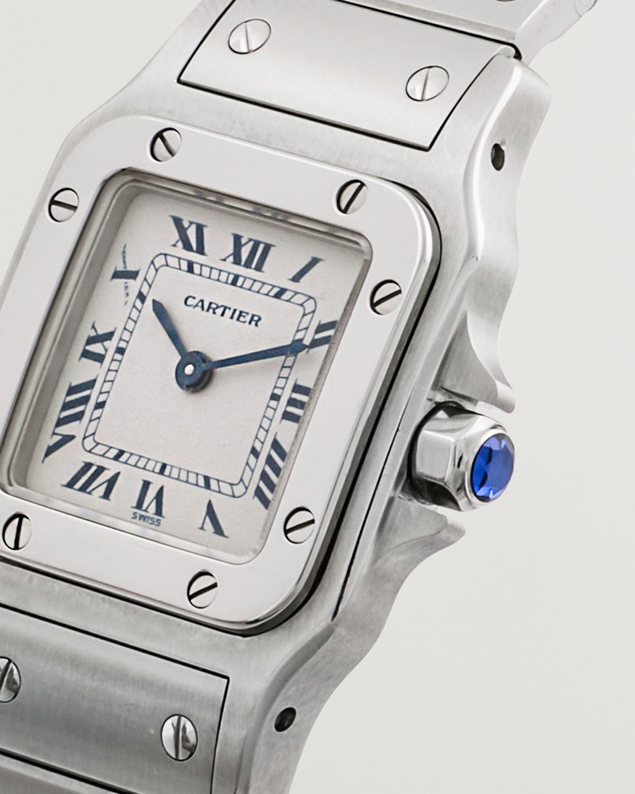 Herren | Cartier Pre-Owned Santos Galbée 1565 Silver | Cartier Pre-Owned | Santos Galbée 1565 Silver
