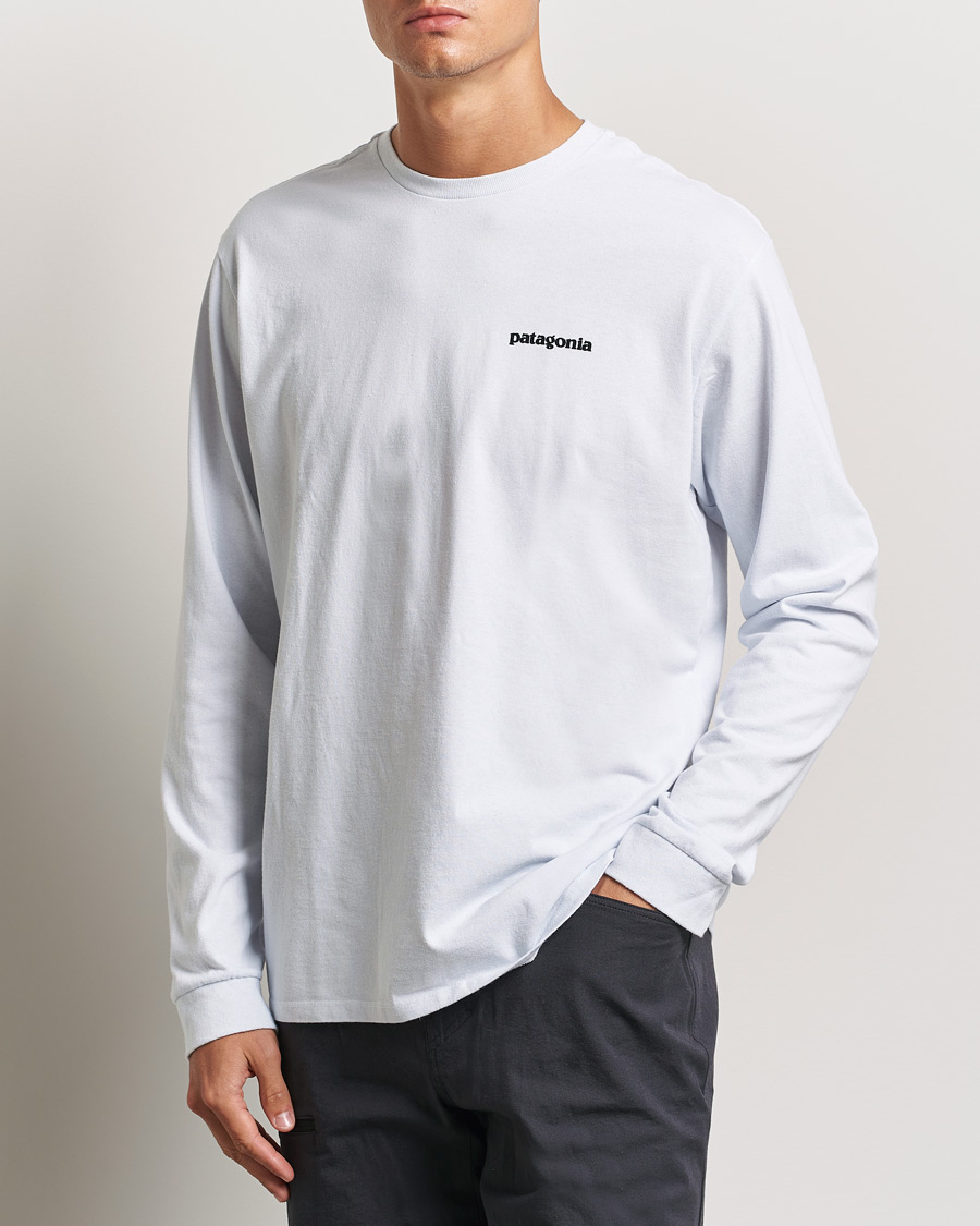 Herren | T-Shirts | Patagonia | P-6 Logo Responsibili LS T-Shirt White