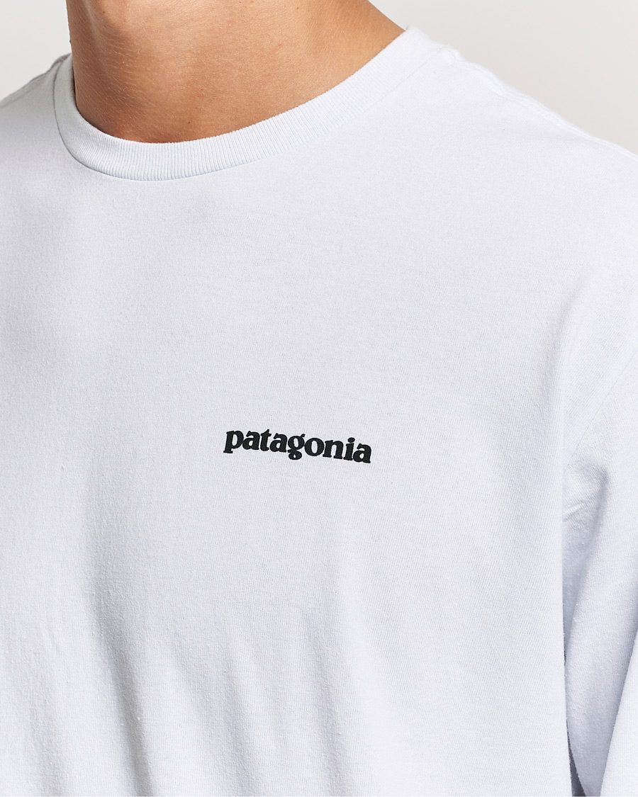 Herren | T-Shirts | Patagonia | P-6 Logo Responsibili LS T-Shirt White