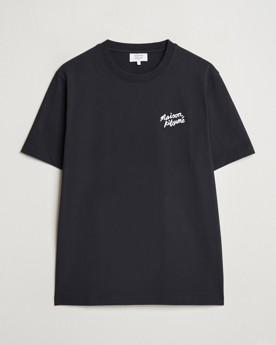 Herren | T-Shirts | Maison Kitsuné | Mini Handwriting T-shirt Black