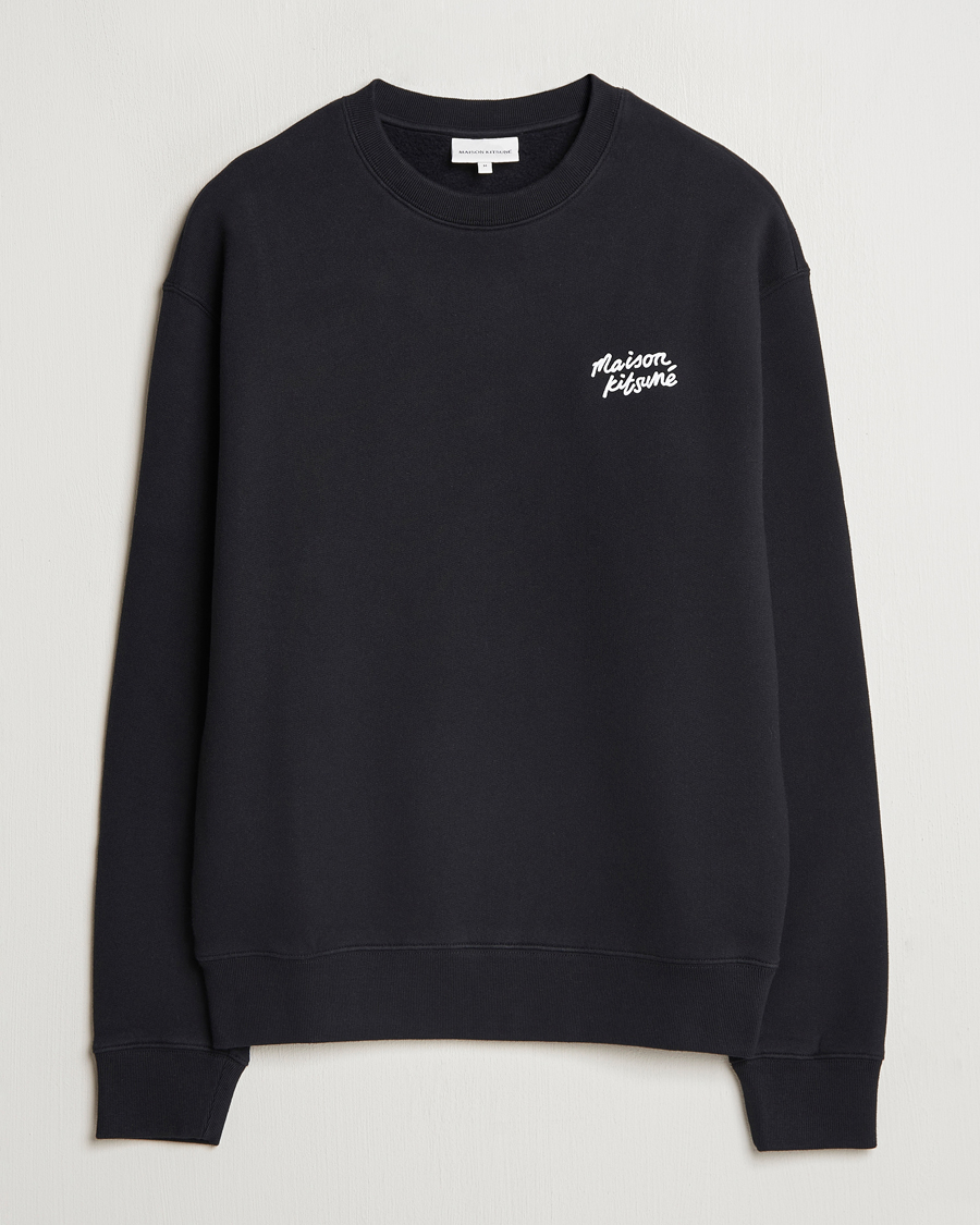 Herren | Pullover | Maison Kitsuné | Mini Handwriting Sweatshirt Black