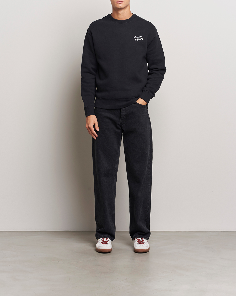 Herren | Pullover | Maison Kitsuné | Mini Handwriting Sweatshirt Black