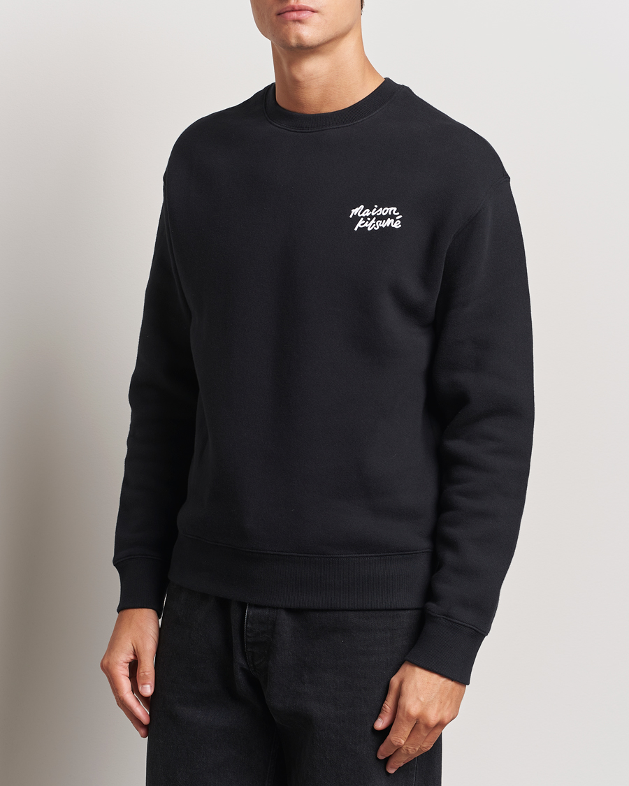 Herren | Pullover | Maison Kitsuné | Mini Handwriting Sweatshirt Black