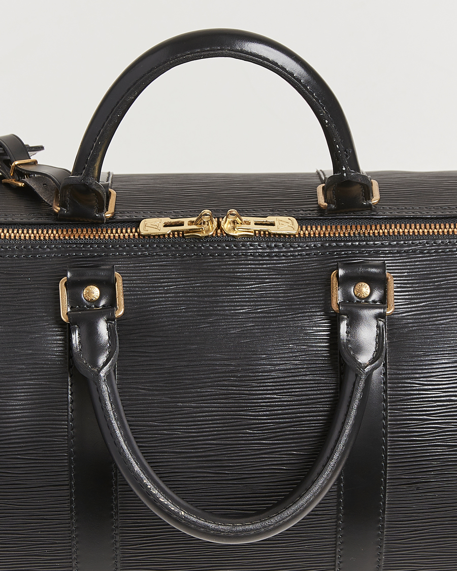 Herren | Louis Vuitton Pre-Owned Keepall 50 Epi Leather Travel Bag Black | Louis Vuitton Pre-Owned | Keepall 50 Epi Leather Travel Bag Black