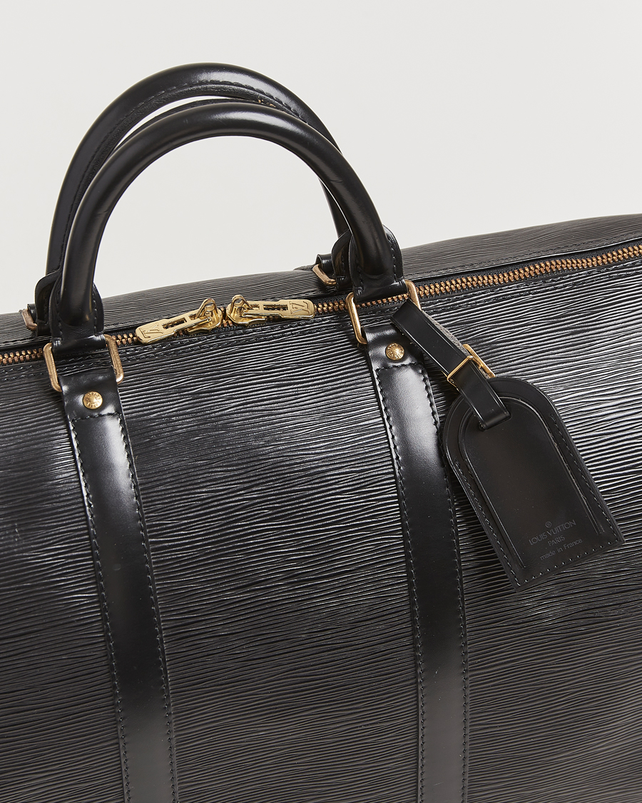 Herren | Louis Vuitton Pre-Owned Keepall 50 Epi Leather Travel Bag Black | Louis Vuitton Pre-Owned | Keepall 50 Epi Leather Travel Bag Black
