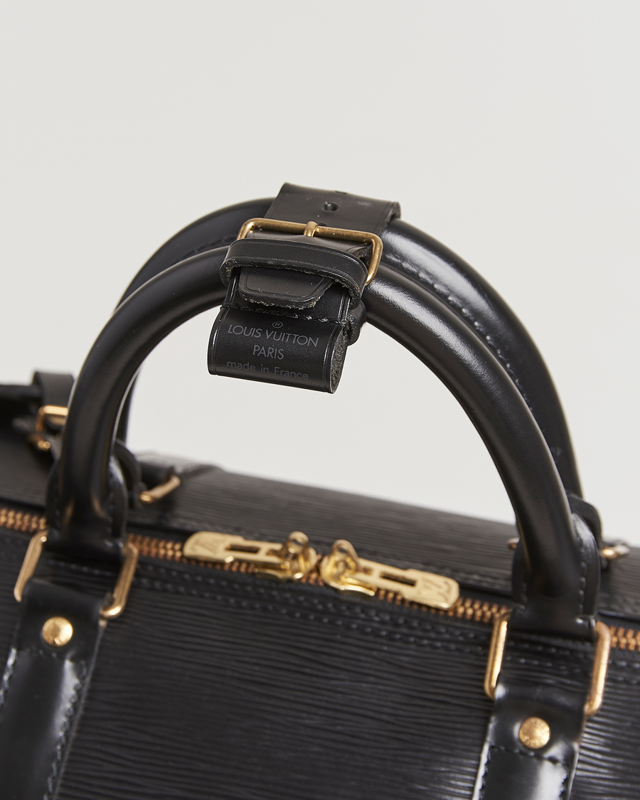 Herren | Louis Vuitton Pre-Owned Keepall 50 Epi Leather Travel Bag Black | Louis Vuitton Pre-Owned | Keepall 50 Epi Leather Travel Bag Black