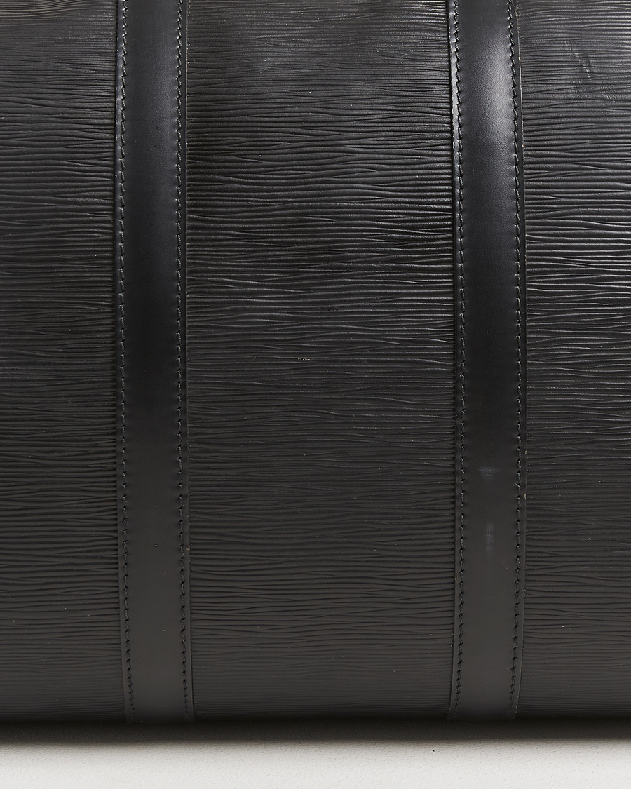 Herren | Louis Vuitton Pre-Owned Keepall 45 Epi Leather Travel Bag Black | Louis Vuitton Pre-Owned | Keepall 45 Epi Leather Travel Bag Black