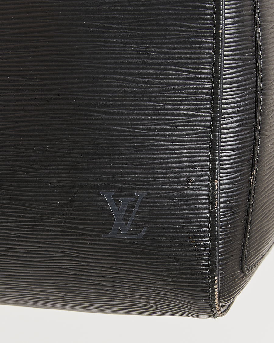Herren | Louis Vuitton Pre-Owned Keepall 45 Epi Leather Travel Bag Black | Louis Vuitton Pre-Owned | Keepall 45 Epi Leather Travel Bag Black