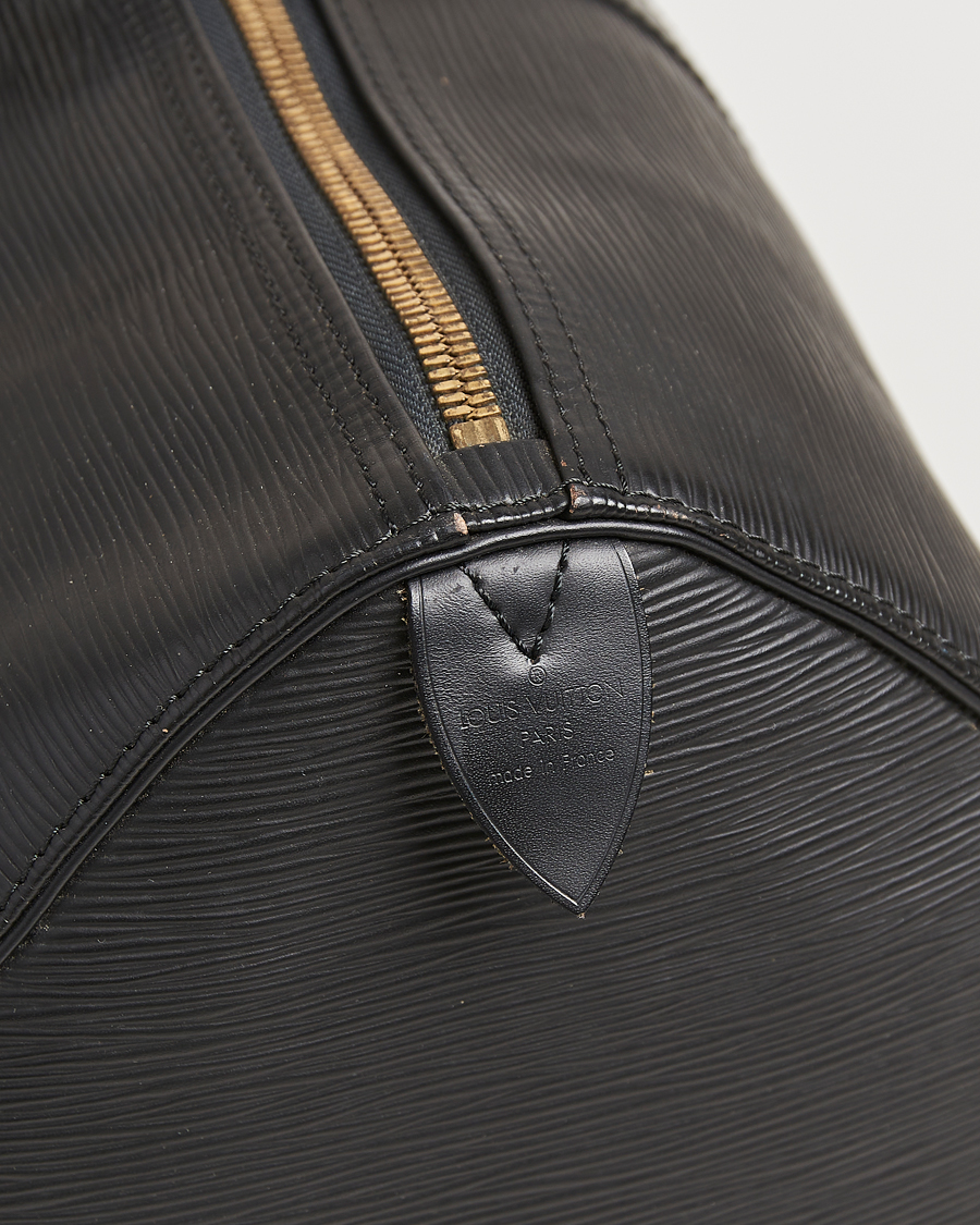 Herren | Louis Vuitton Pre-Owned Keepall 45 Epi Leather Travel Bag Black | Louis Vuitton Pre-Owned | Keepall 45 Epi Leather Travel Bag Black