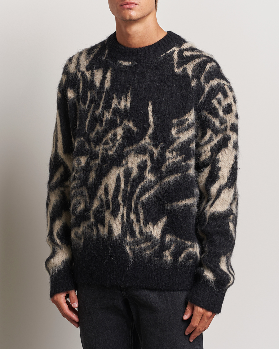 Herren | Pullover | J.Lindeberg | Falkor Jacquard Knit Sweater Black