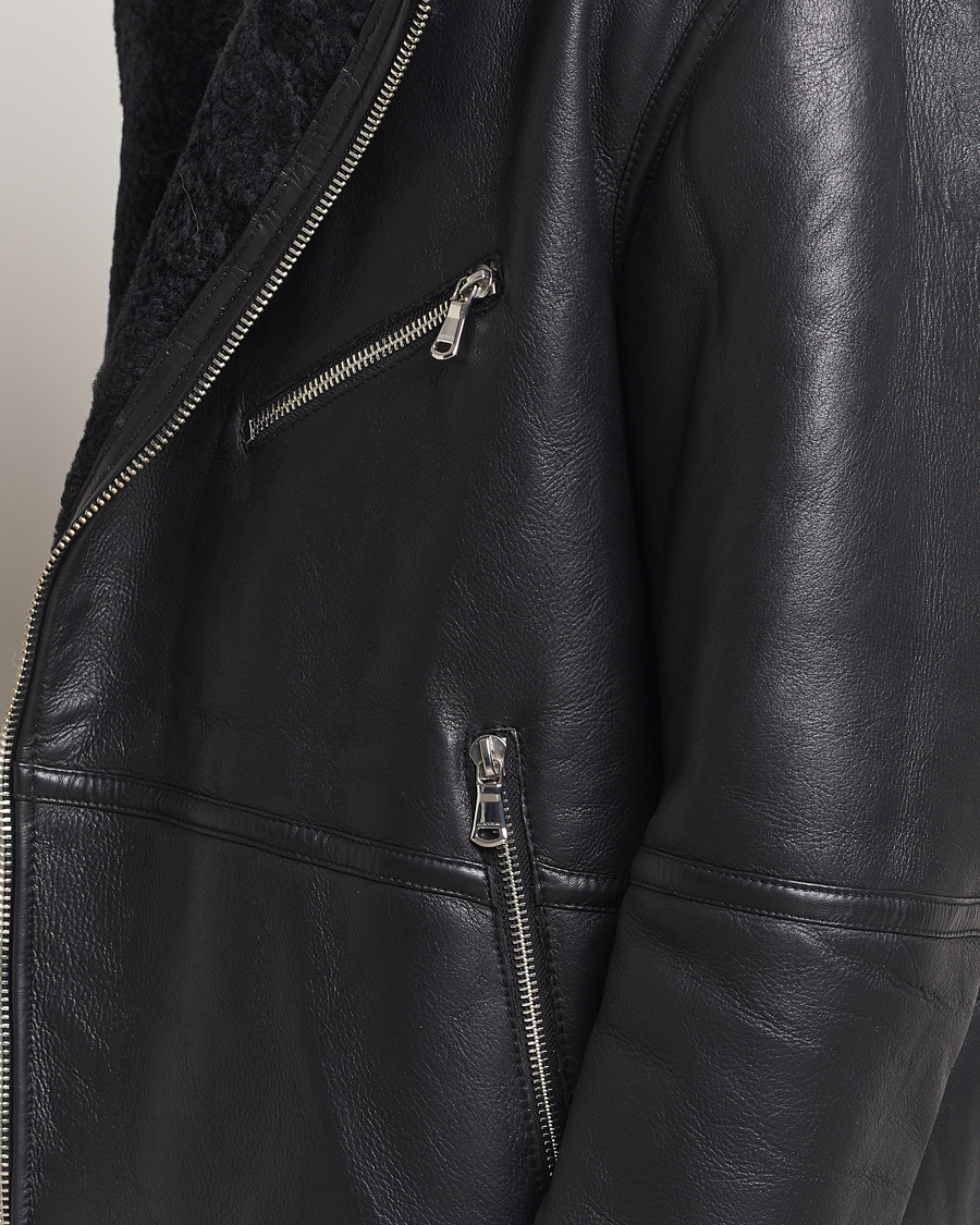 Herren | Jacken | J.Lindeberg | Sutton Shearling Jacket Black