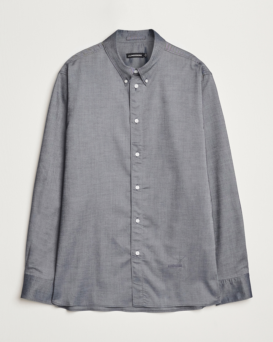 Herren | Hemden | J.Lindeberg | Regular Stretch Oxford Shirt Navy