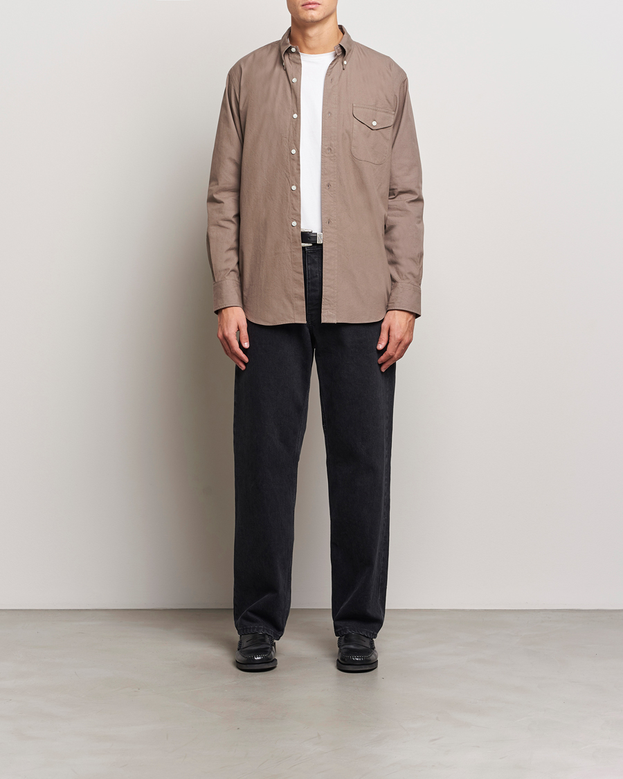 Herren | Hemden | Kamakura Shirts | Vintage Ivy Flap Pocket Shirt Khaki