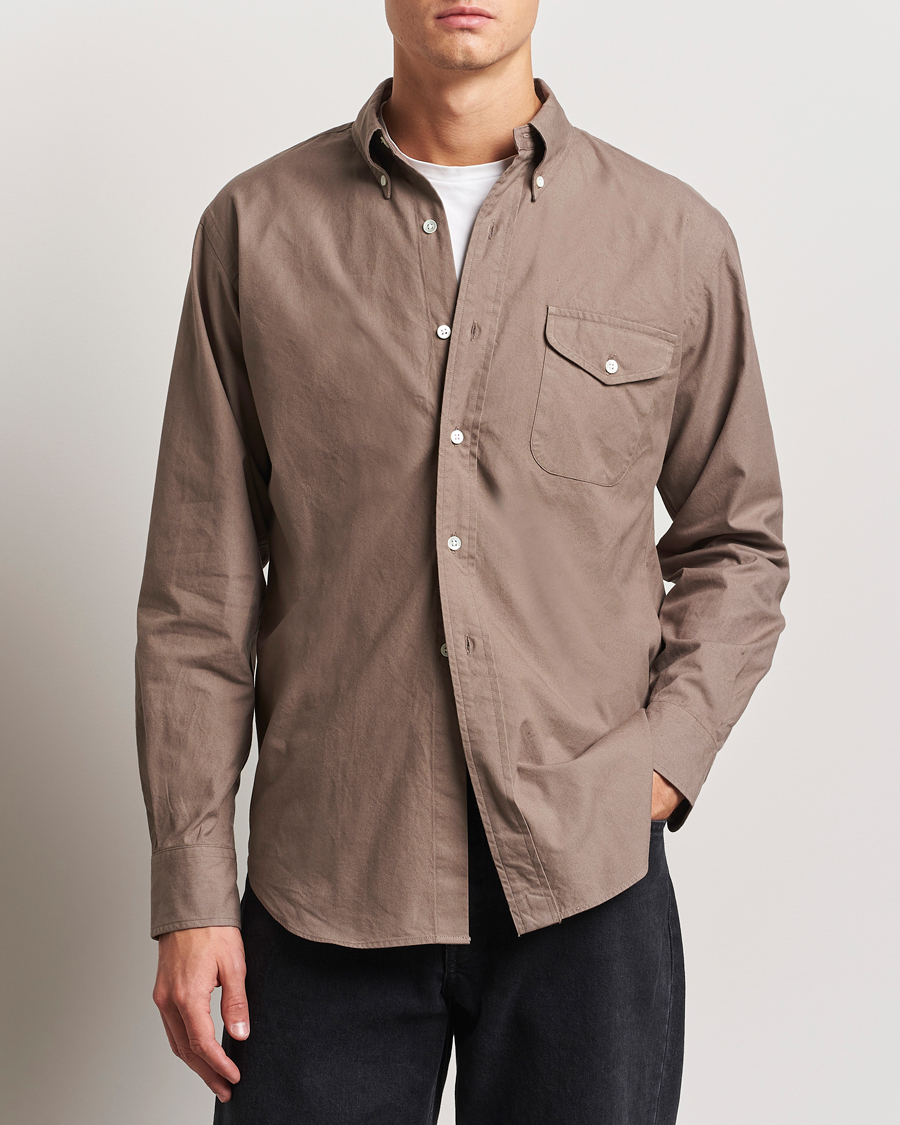 Herren | Hemden | Kamakura Shirts | Vintage Ivy Flap Pocket Shirt Khaki