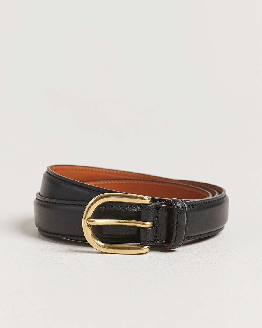 Herren | Gürtel | Kamakura Shirts | Vintage Ivy Horseshoe Buckle Belt Black