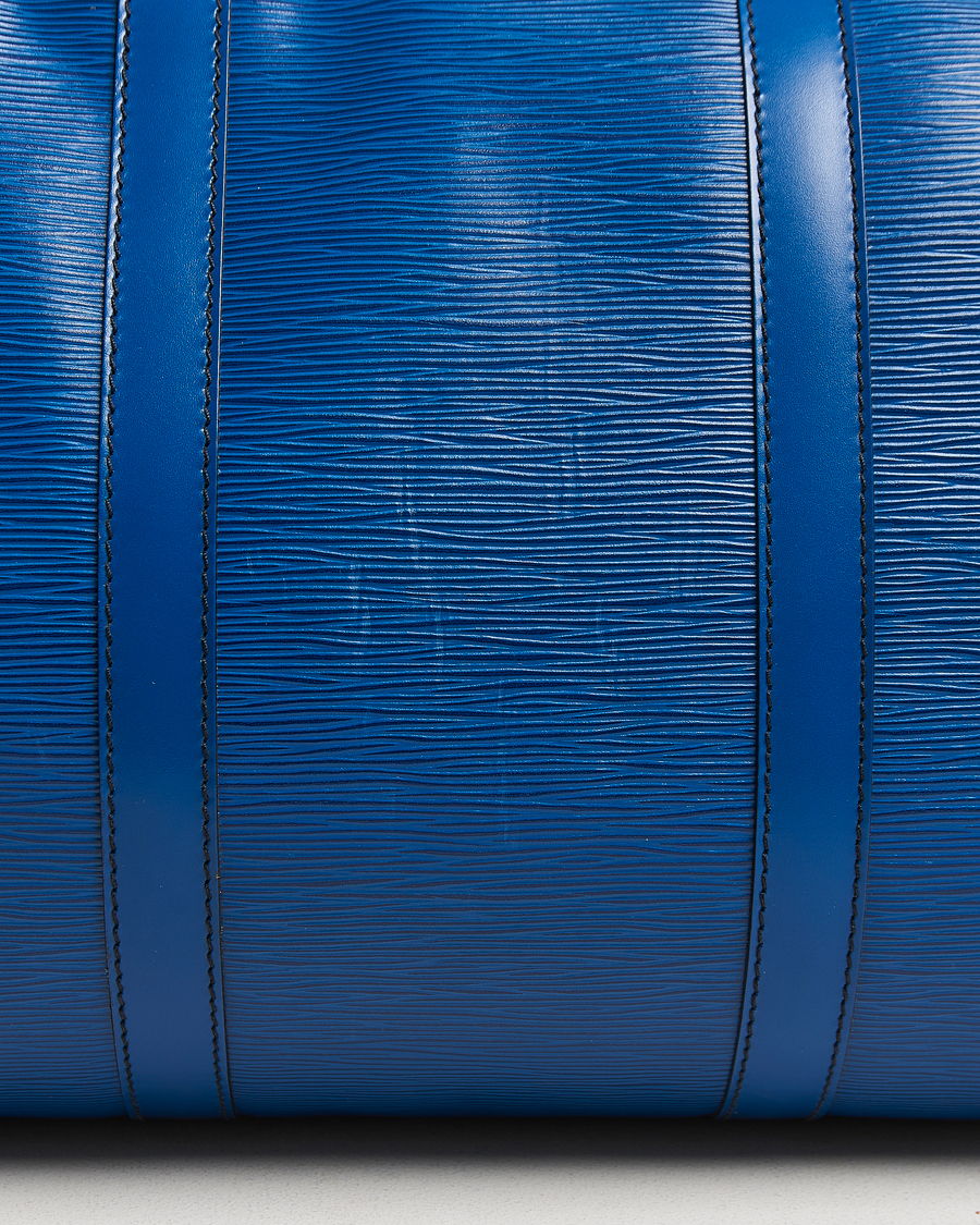 Herren | Louis Vuitton Pre-Owned Keepall 50 Epi Leather Travel Bag Blue  | Louis Vuitton Pre-Owned | Keepall 50 Epi Leather Travel Bag Blue 