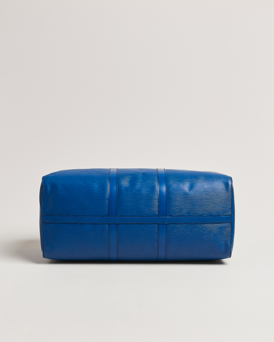 Herren | Louis Vuitton Pre-Owned Keepall 50 Epi Leather Travel Bag Blue  | Louis Vuitton Pre-Owned | Keepall 50 Epi Leather Travel Bag Blue 