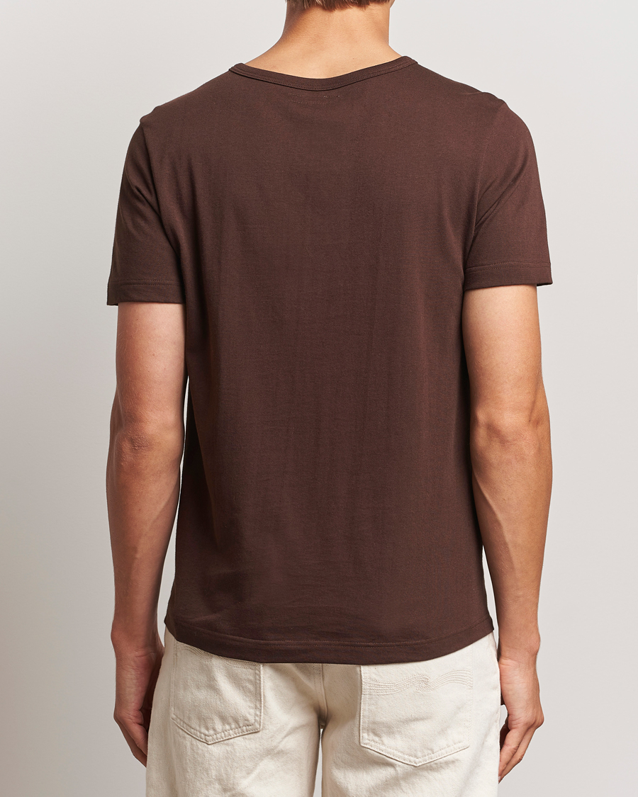 Herren | T-Shirts | Merz b. Schwanen | 1950s Classic Loopwheeled T-Shirt Coffee