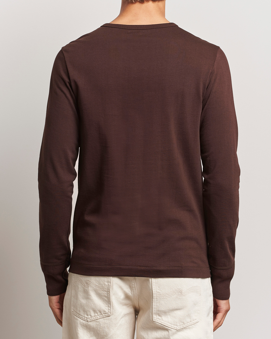 Herren | Pullover | Merz b. Schwanen | Classic Organic Cotton Henley Coffee