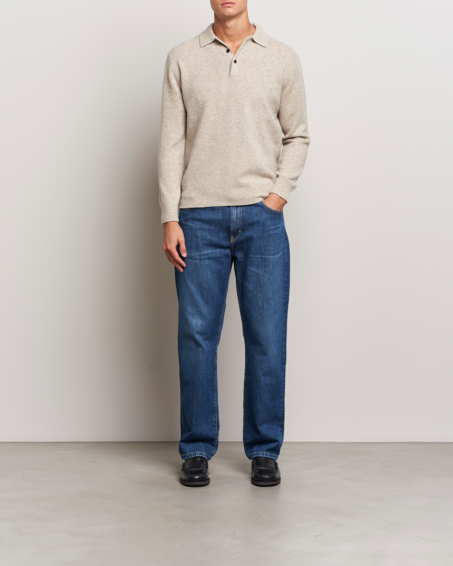 Herren | Pullover | BEAMS PLUS | Knitted Wool Polo Beige