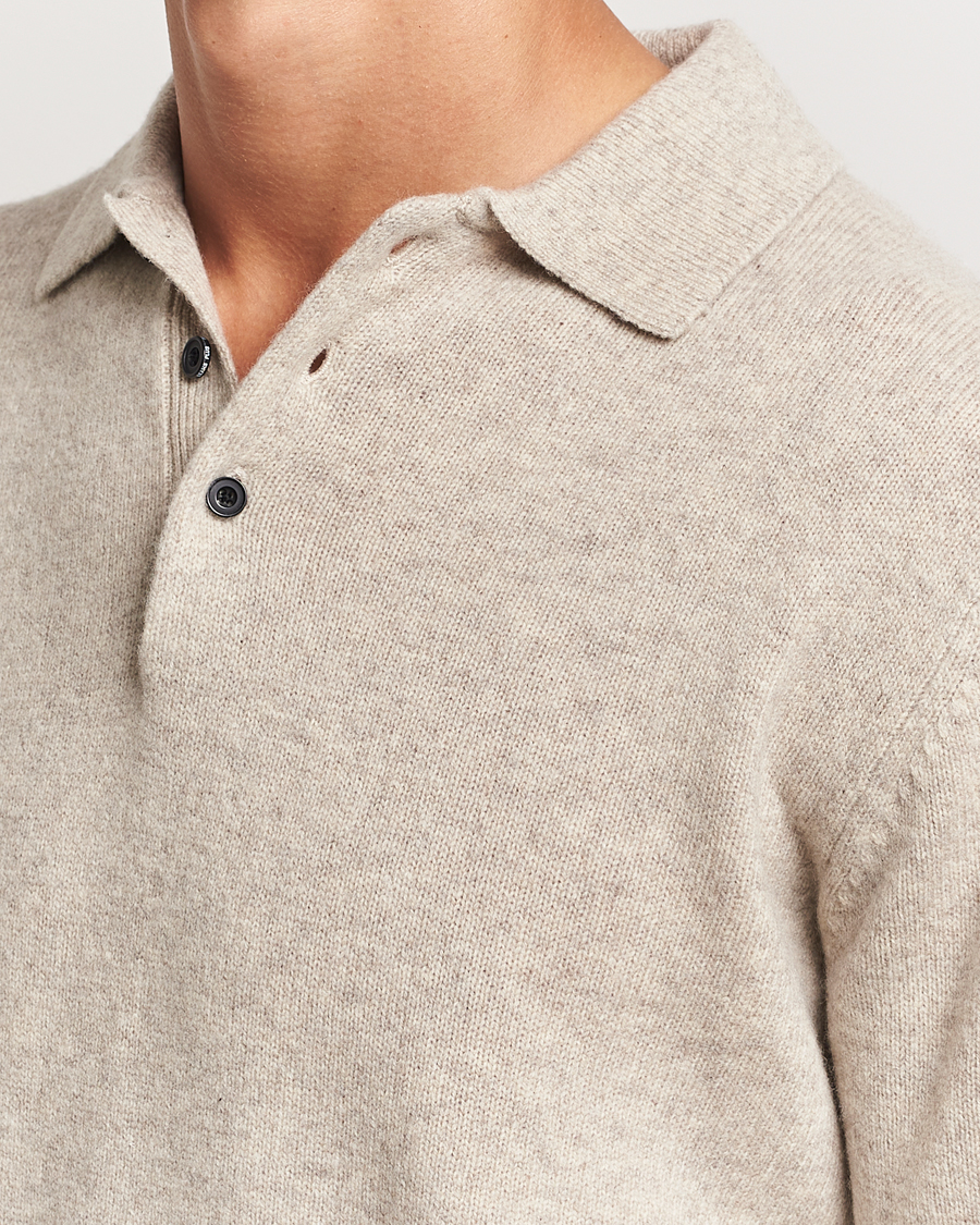 Herren | Pullover | BEAMS PLUS | Knitted Wool Polo Beige