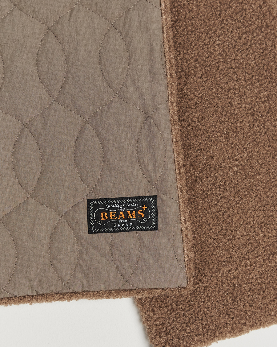 Herren | BEAMS PLUS Muffler Boa Quilt Khaki | BEAMS PLUS | Muffler Boa Quilt Khaki