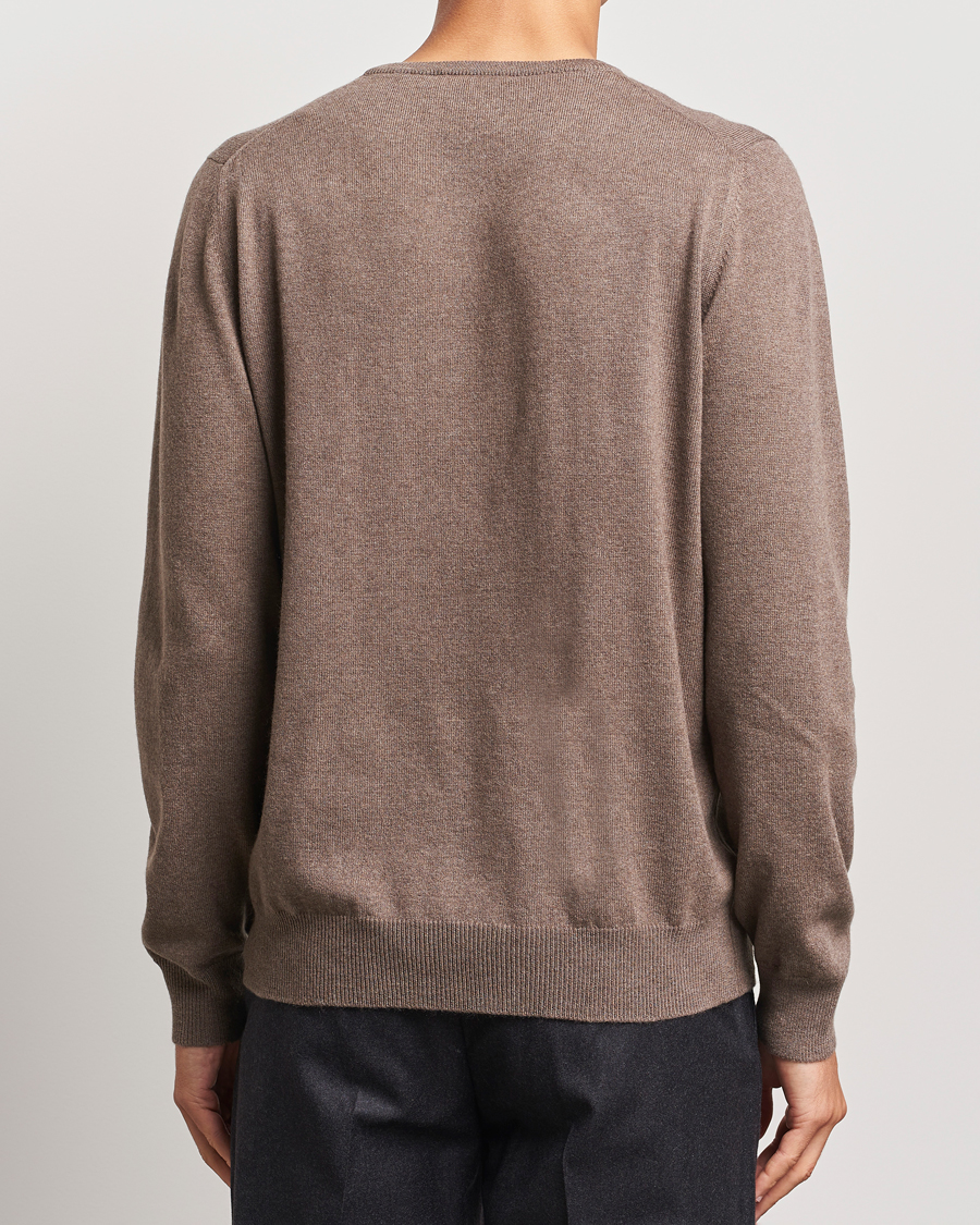 Herren | Pullover | Gran Sasso | Wool/Cashmere Crew Neck Light Brown