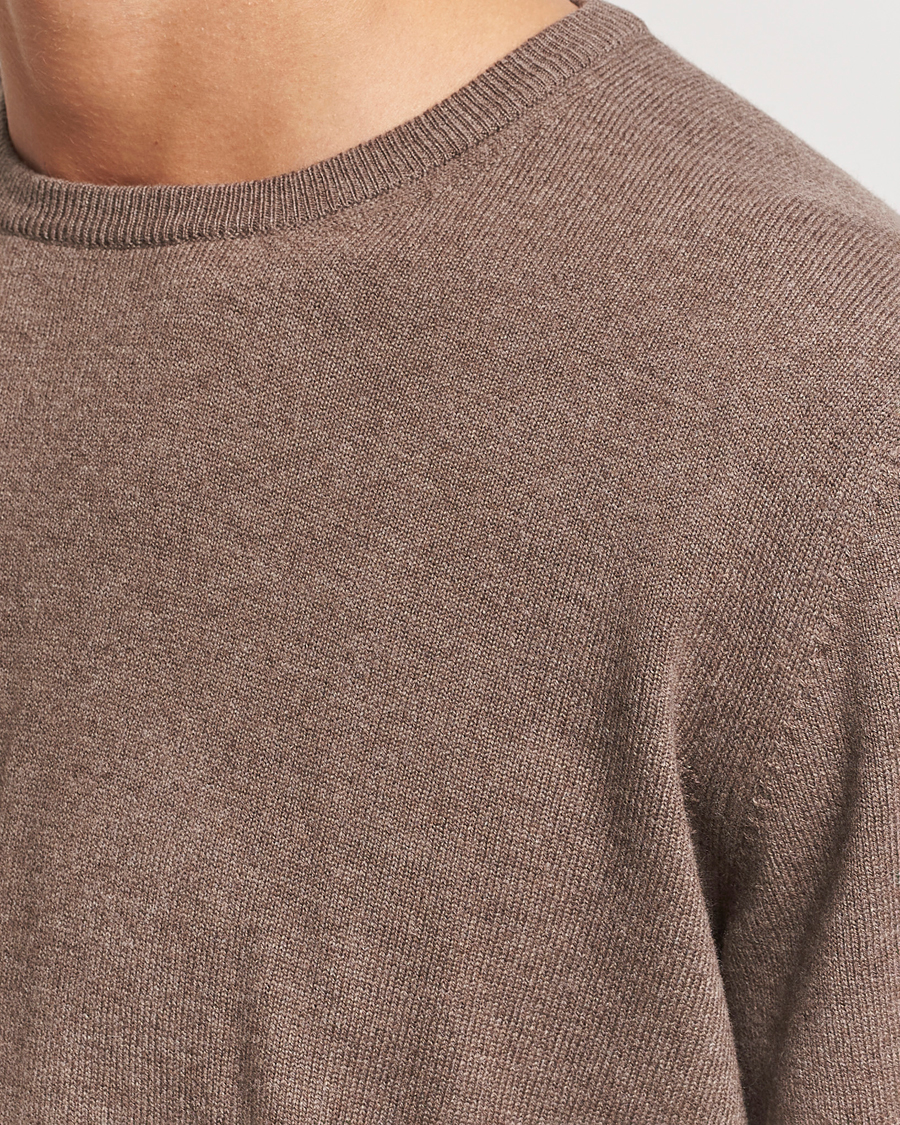 Herren | Pullover | Gran Sasso | Wool/Cashmere Crew Neck Light Brown