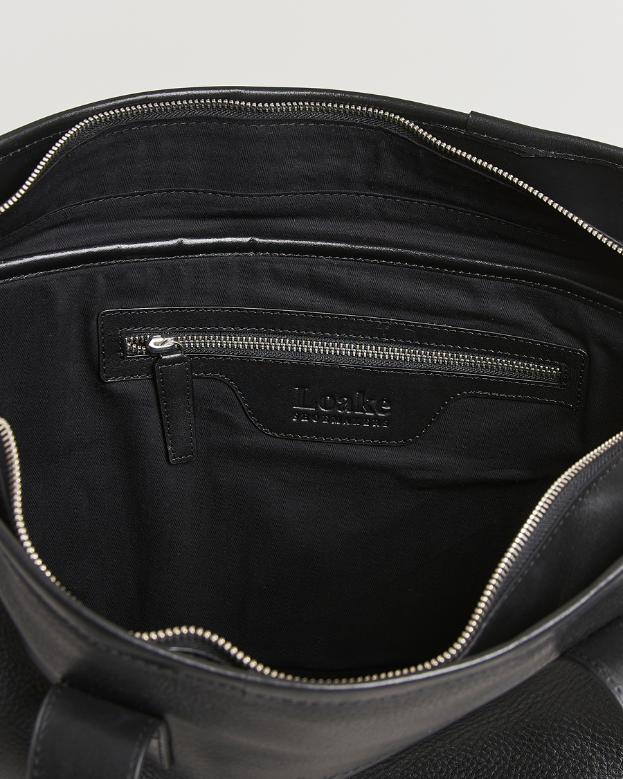 Herren | Taschen | Loake 1880 | Grained Leather Tote Black