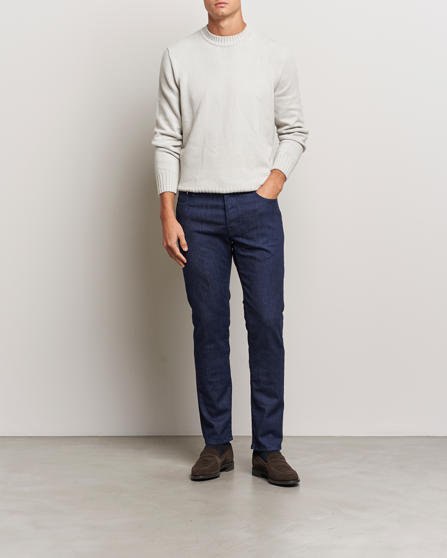 Herren | Jeans | Jacob Cohën | Bard 688 Slim Fit Stretch Jeans Dark Tonal Wash