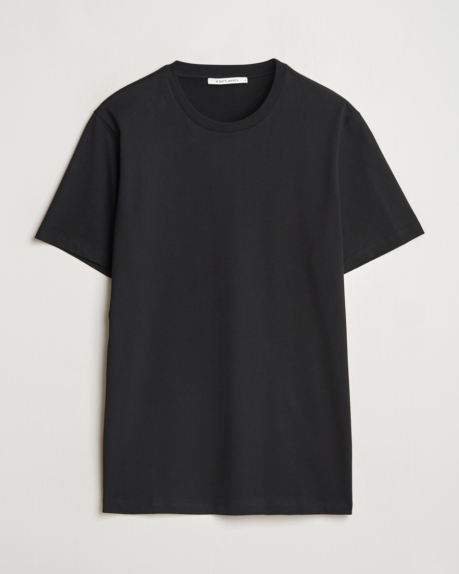 Herren | T-Shirts | A Day's March | Midweight T-Shirt Black