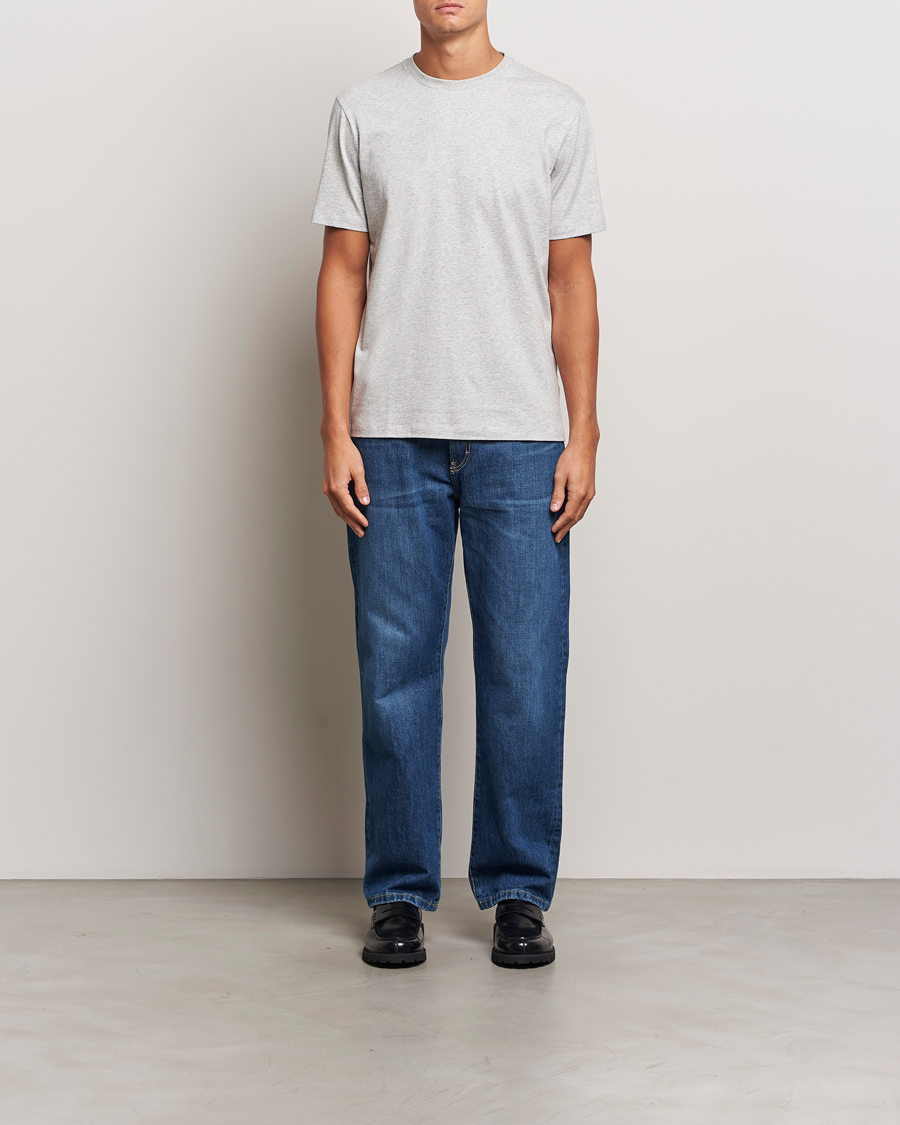 Herren | T-Shirts | A Day's March | Midweight T-Shirt Grey Melange