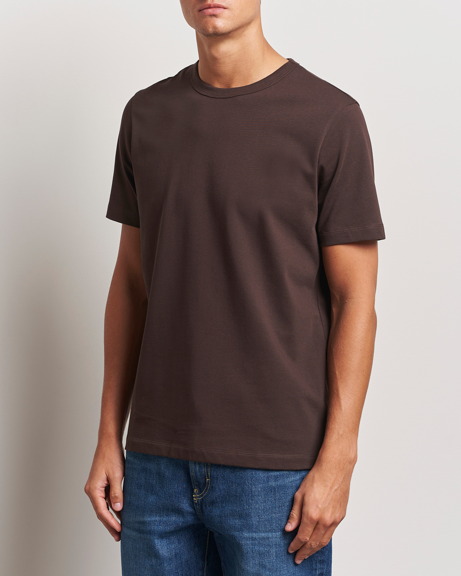 Herren | T-Shirts | A Day's March | Heavyweight T-Shirt Dark Chocolate