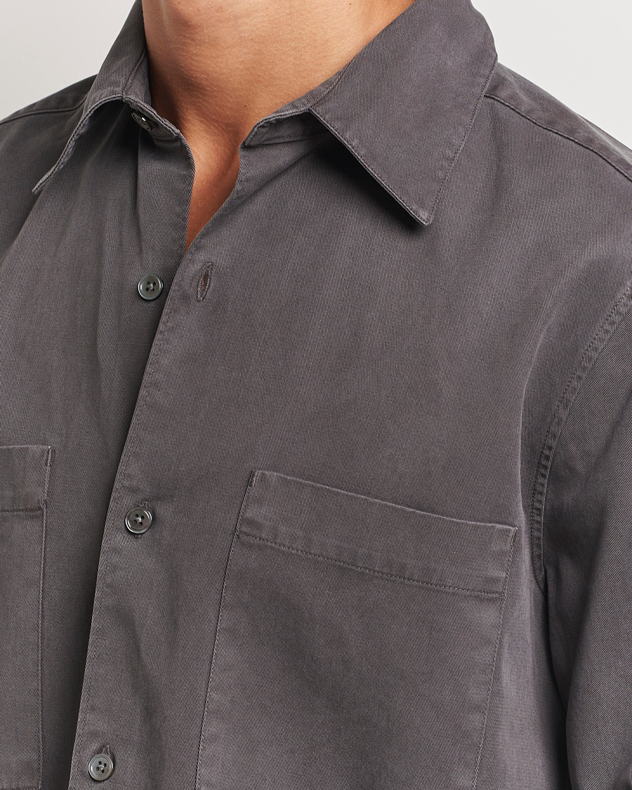 Herren | Hemden | A Day's March | Farleigh Lyocell Shirt Dark Grey