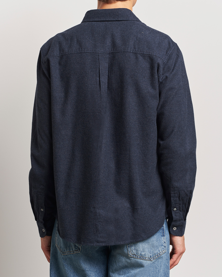 Herren | Hemden | A Day's March | Newark Flannel Shirt Navy