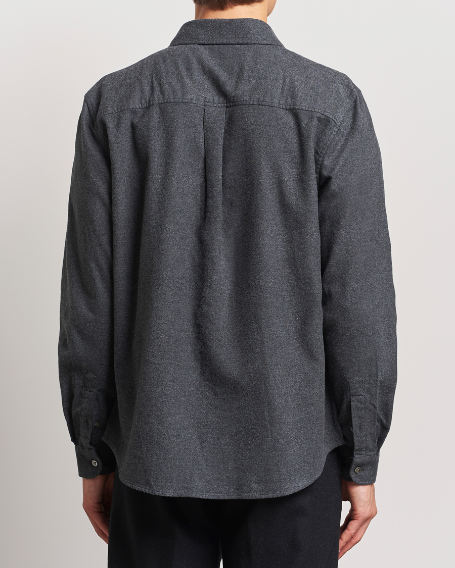 Herren | Hemden | A Day's March | Newark Flannel Shirt Charcoal